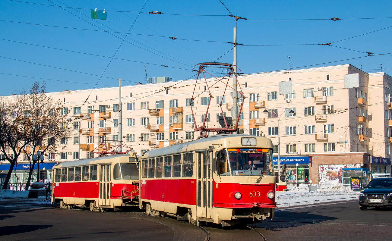 Екатеринбург, Tatra T3SU (двухдверная) № 633; Екатеринбург, Tatra T3SU (двухдверная) № 634