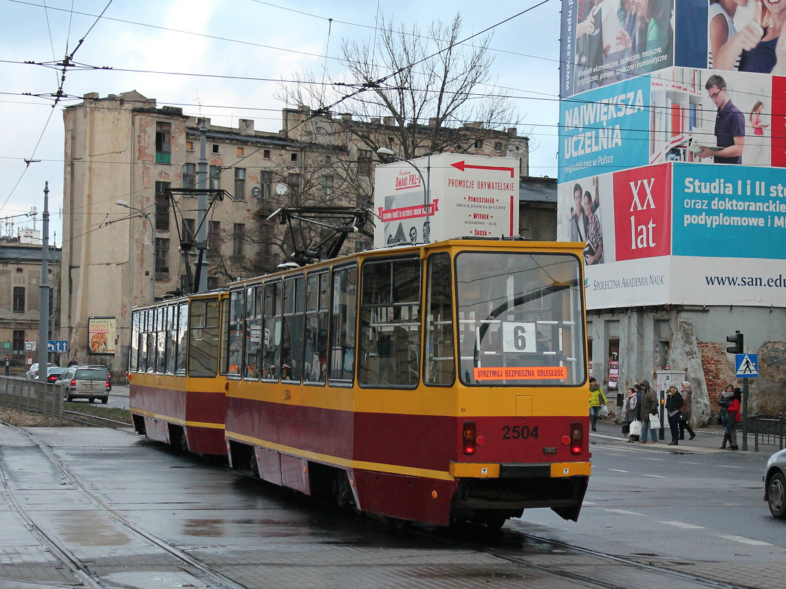 Лодзь, Konstal 805Na № 2504