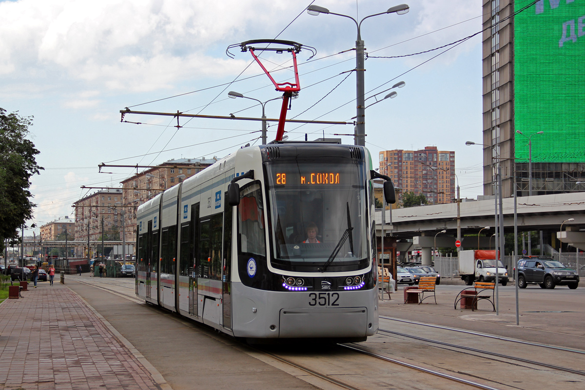 Москва, 71-414 (Pesa Fokstrot) № 3512