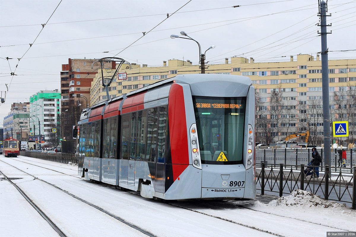 Санкт-Петербург, 71-801 (Alstom Citadis 301 CIS) № 8907