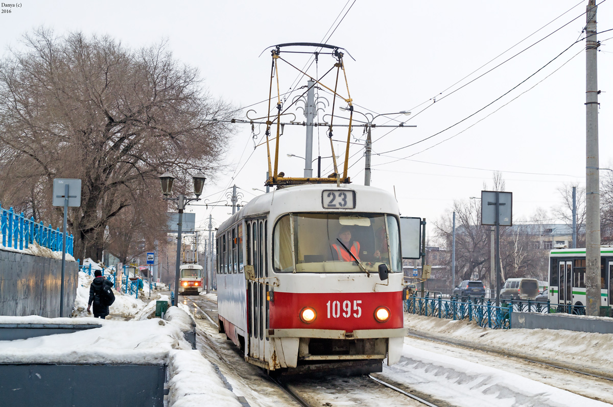 Самара, Tatra T3SU (двухдверная) № 1095