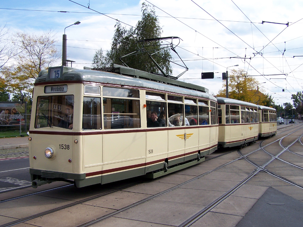 Dresden, LOWA ET54 č. 1538 (201 308); Dresden — 140th anniversary of Dresden trams (29-30.09.2012)