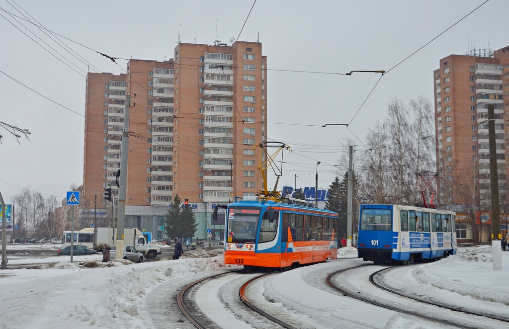 Нижнекамск, 71-623-01 № 133; Нижнекамск, 71-605 (КТМ-5М3) № 101