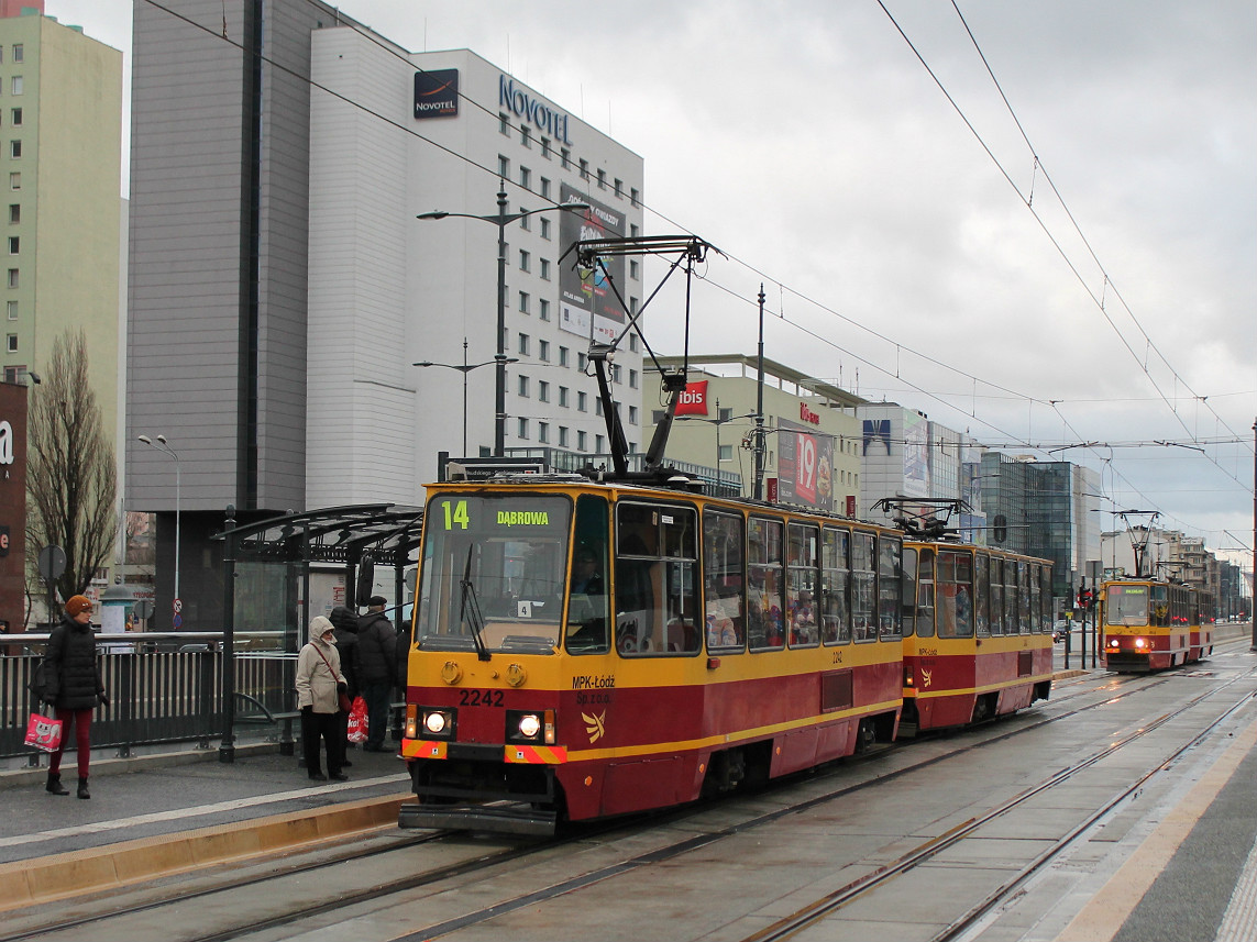 Лодзь, Konstal 805Na № 2242