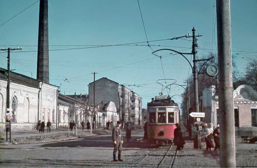 Днепр, Двухосный моторный Николаевского завода № 218; Днепр — Исторические фотографии: Трамвай