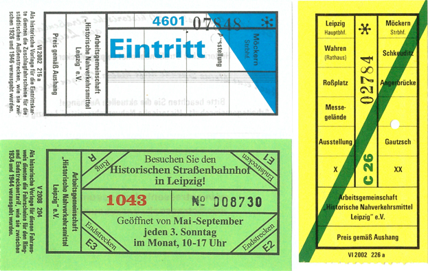 萊比錫 — Tickets • Fahrscheine