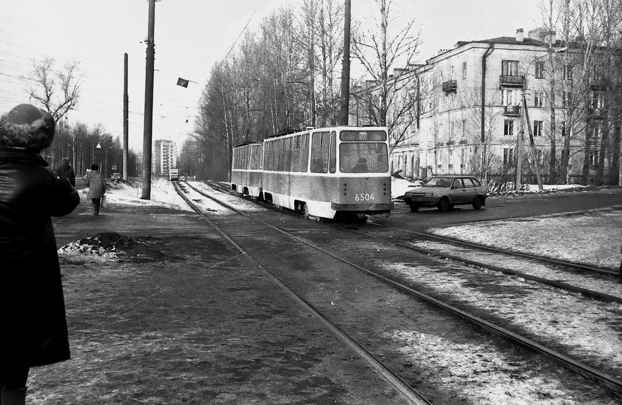 Санкт-Петербург, ЛМ-68М № 6504; Санкт-Петербург — Исторические фотографии трамвайных вагонов