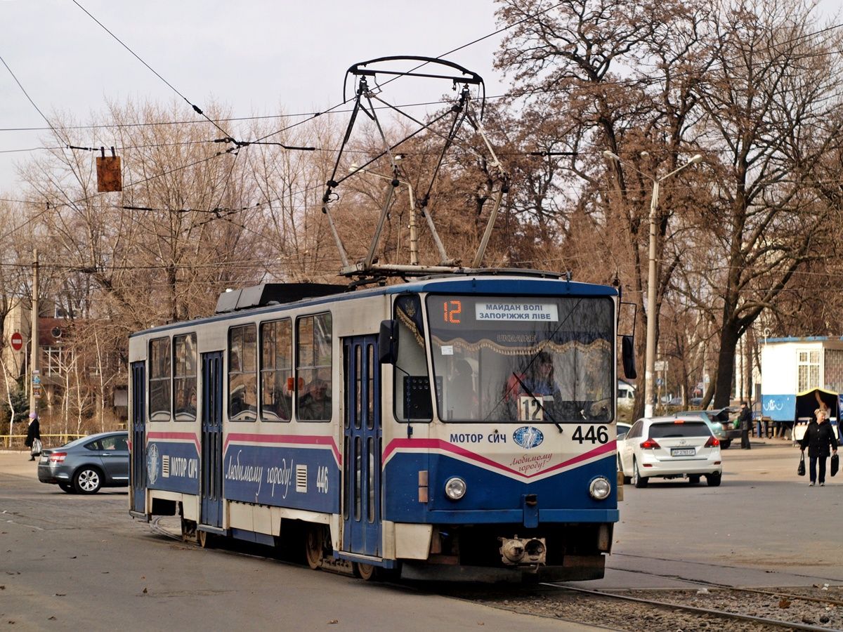 Запорожье, Tatra T6B5SU № 446