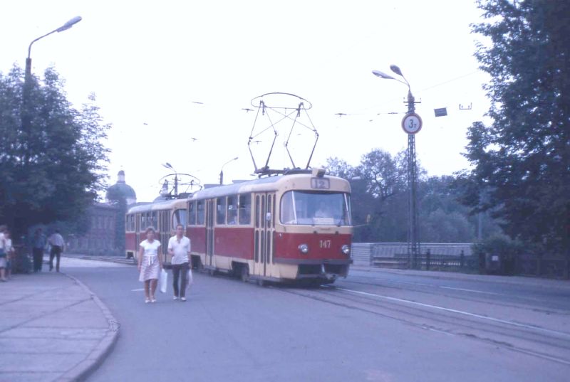 Тверь, Tatra T3SU № 147; Тверь — Старые фотографии (1917—1991); Тверь — Трамвайные линии: Центральный район