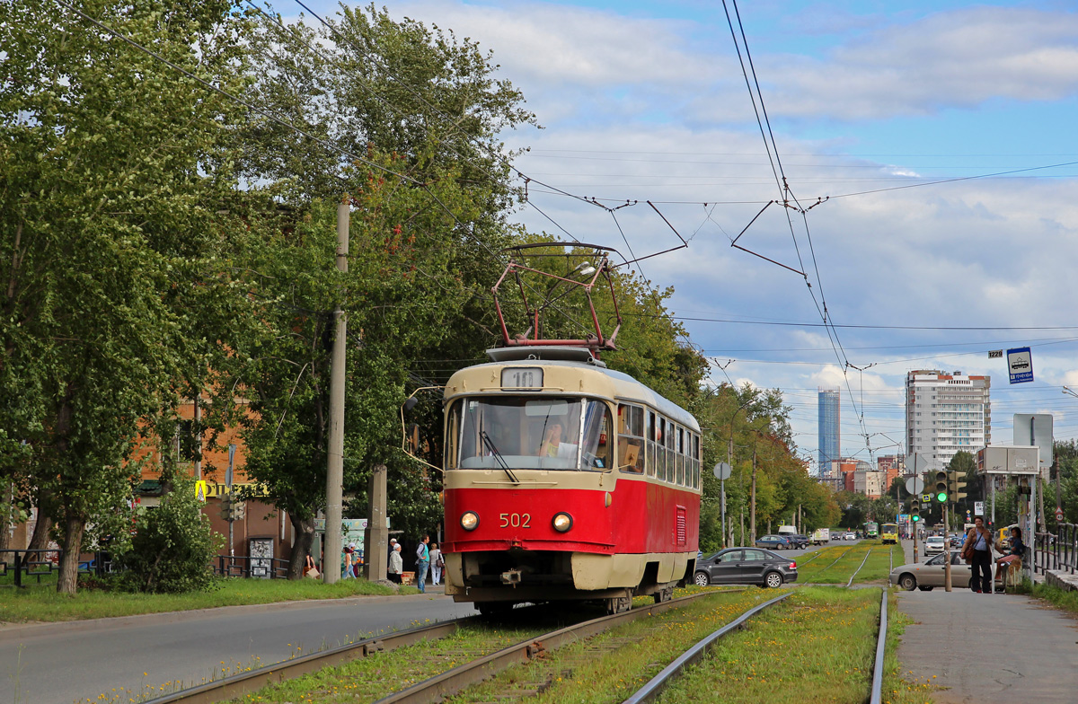 Jekaterinburg, Tatra T3SU (2-door) № 502