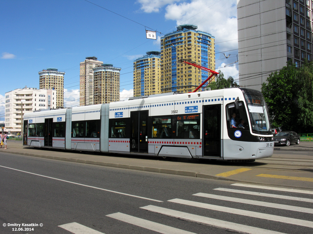 Москва, 71-414 (Pesa Fokstrot) № 3502