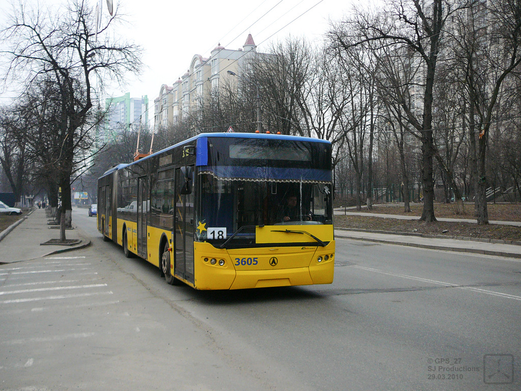 Киев, ЛАЗ E301D1 № 3605