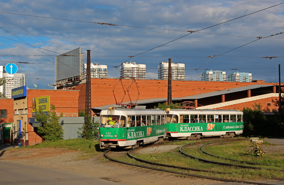 Екатеринбург, Tatra T3SU № 654