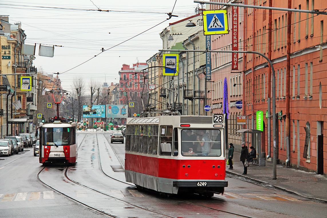 Санкт-Петербург, 71-153 (ЛМ-2008) № 1402; Санкт-Петербург, ЛМ-68 № 6249; Санкт-Петербург — Заказная поездка на ЛМ-68 №6249 06.03.2016