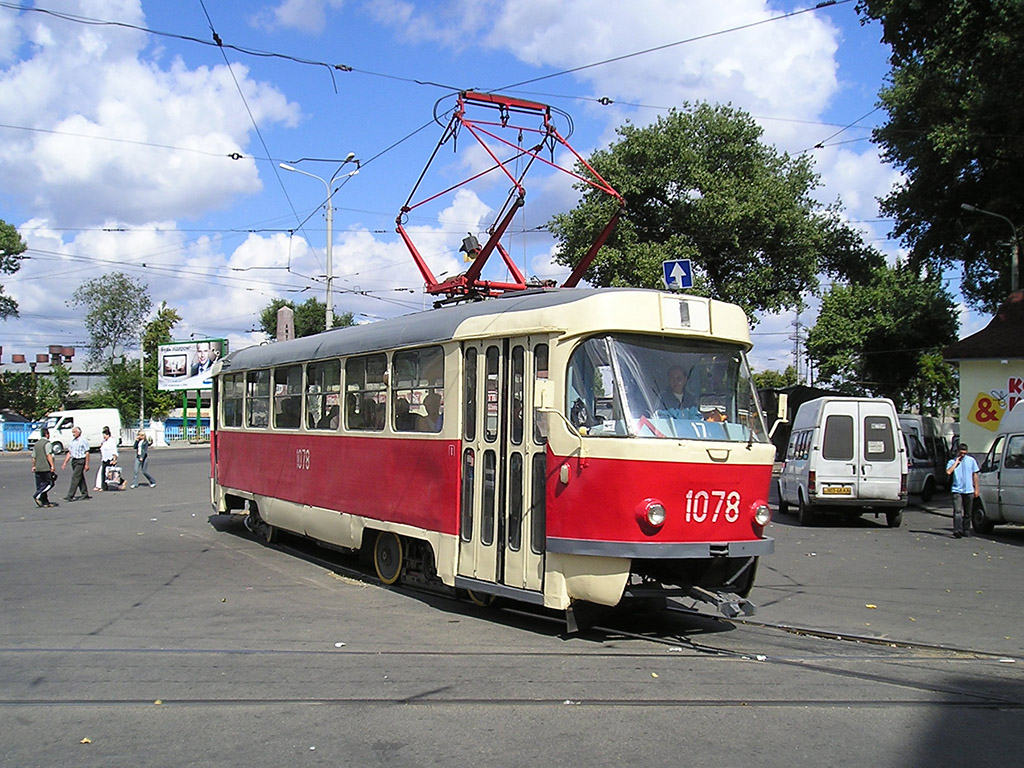 Днепр, Tatra T3SU (2-door) № 1078 Днепр, Tatra T3SU (2-door) № 1078