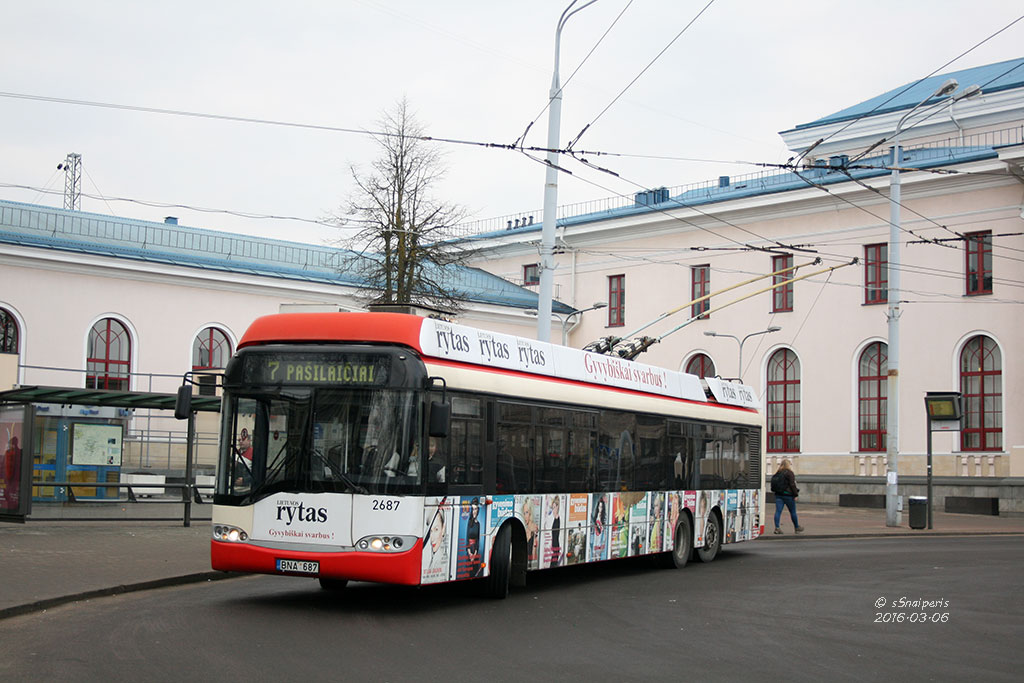 Вильнюс, Solaris Trollino II 15 AC № 2687
