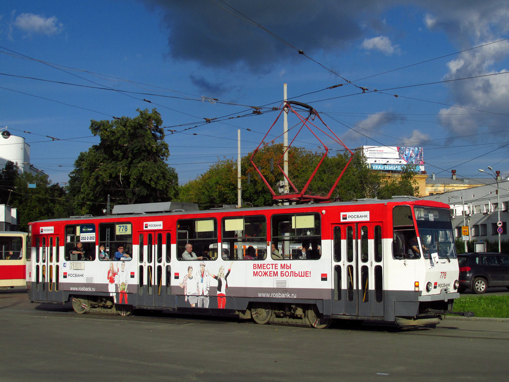 Екатеринбург, Tatra T6B5SU № 778