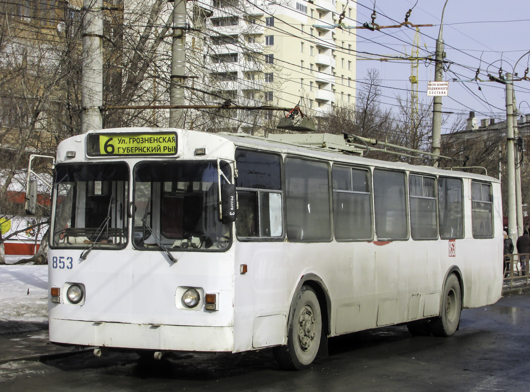 Самара, ЗиУ-682В-012 [В0А] № 853; Самара — Конечные станции и кольца (троллейбус)
