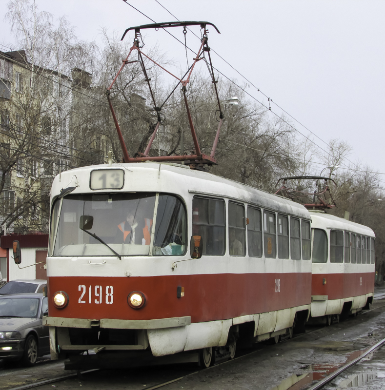 Самара, Tatra T3SU (двухдверная) № 2198
