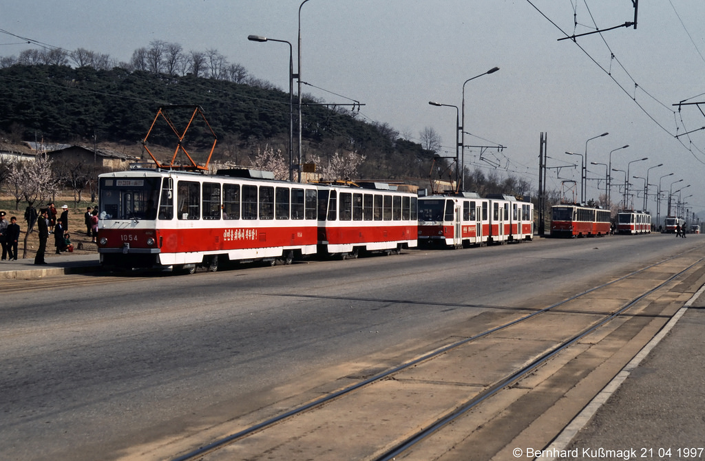 Pyongyang, Tatra T6B5K N°. 1054; Pyongyang — Historical photos — Tramway and Trolleybus (1991+)
