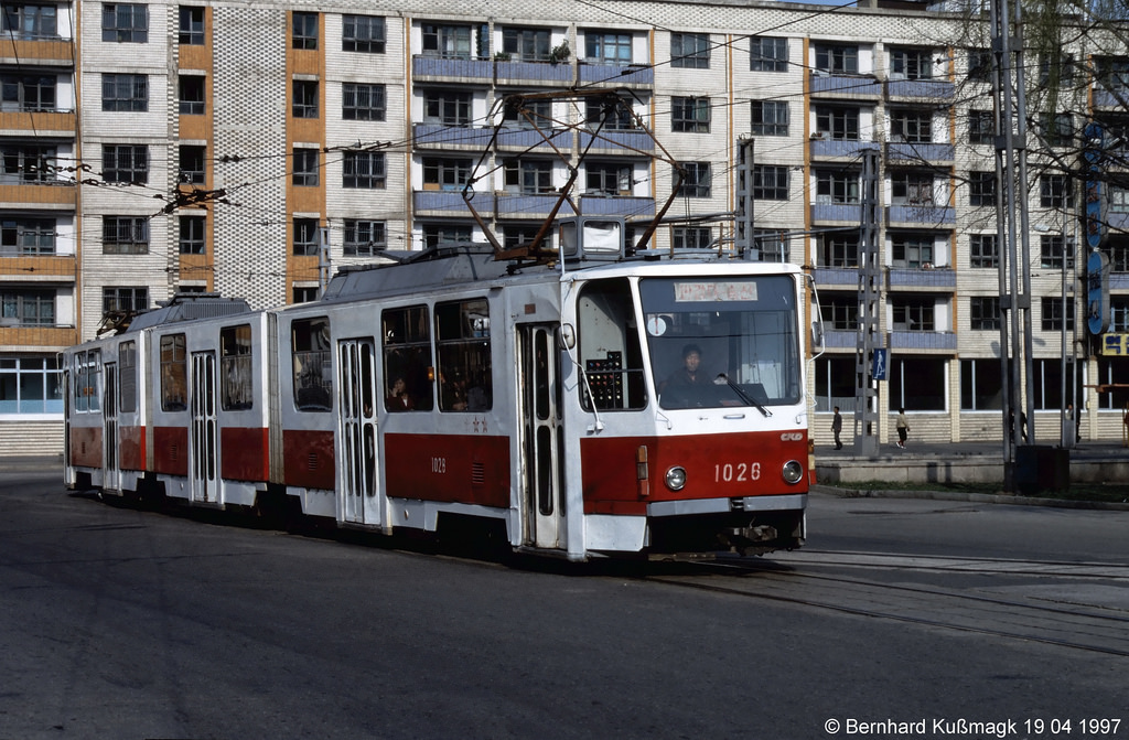 Пхеньян, Tatra KT8D5K № 1026; Пхеньян — Исторические фотографии — Трамвай и Троллейбус (1991+)