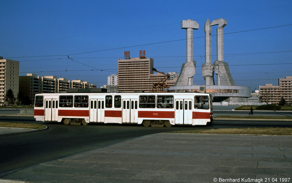 Пхеньян, Shenyang ST4 мод. Пхеньян № 1218; Пхеньян — Исторические фотографии — Трамвай и Троллейбус (1991+)