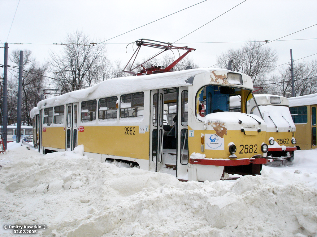 Москва, Tatra T3SU № 2882