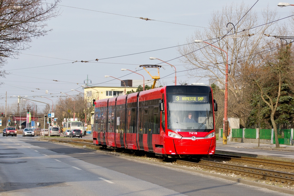 Bratislava, Škoda 29T ForCity Plus č. 7418