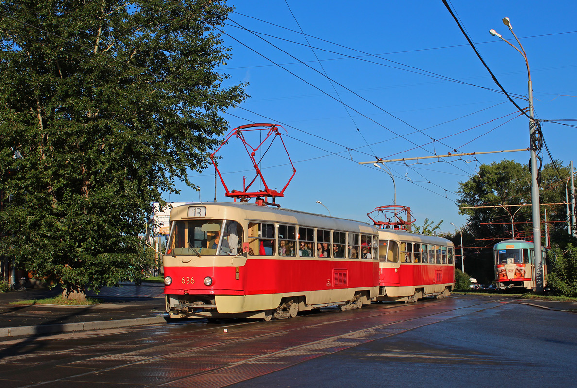 Екатеринбург, Tatra T3SU (двухдверная) № 636