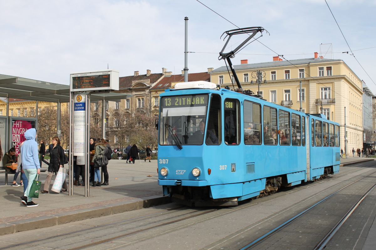Загреб, Tatra KT4YU № 307
