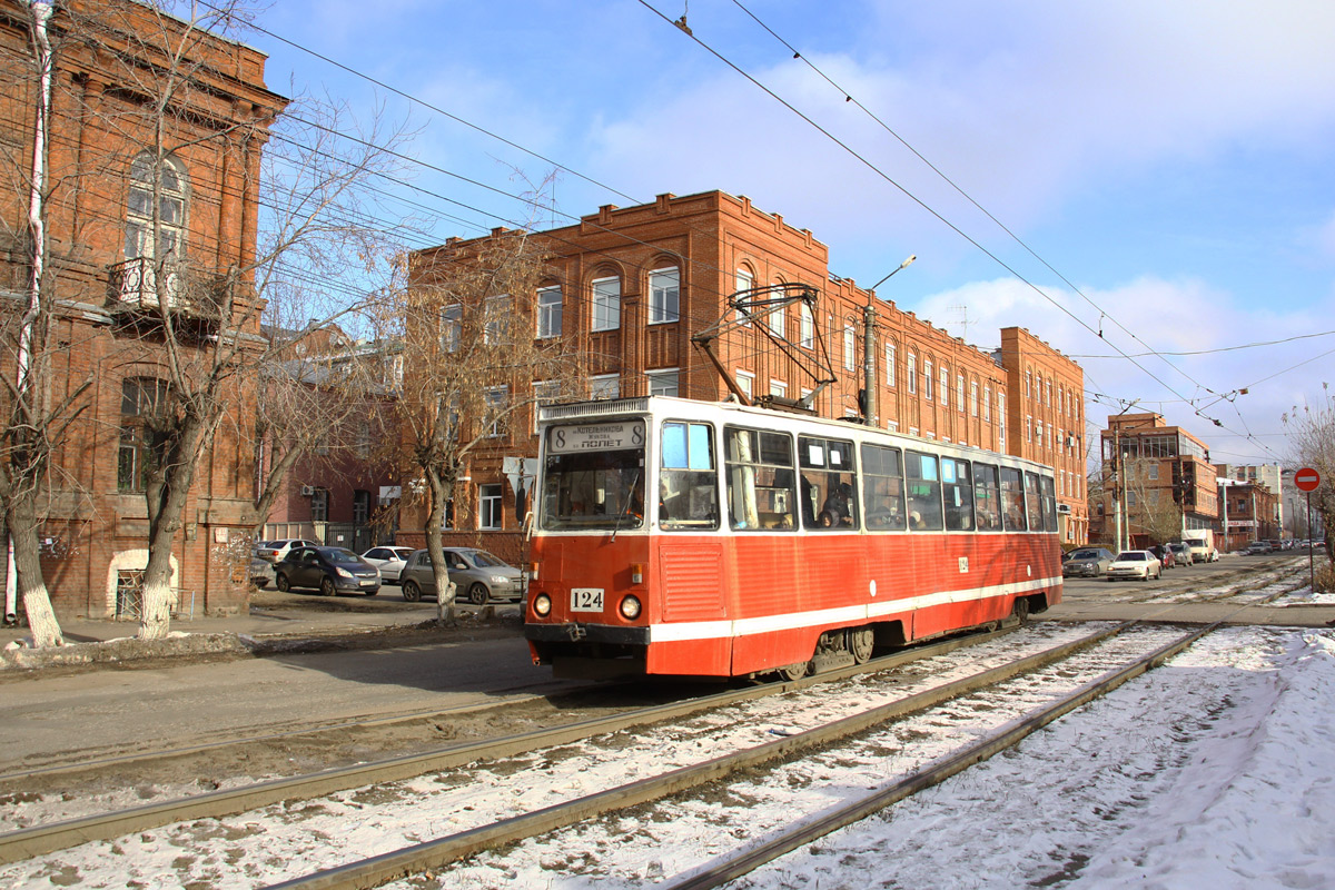Омськ, 71-605 (КТМ-5М3) № 124 Омськ, 71-605 (КТМ-5М3) № 124