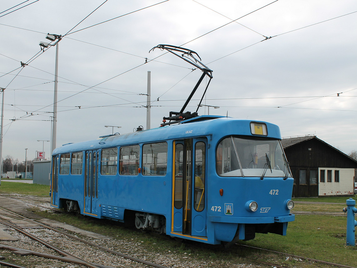 Загреб, Tatra T4YU № 472