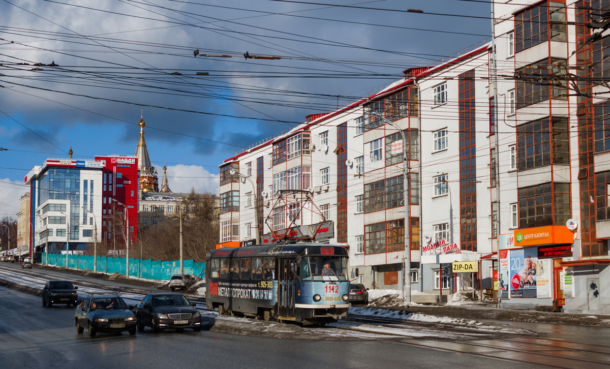 Iževsk, Tatra T3SU (2-door) č. 1112