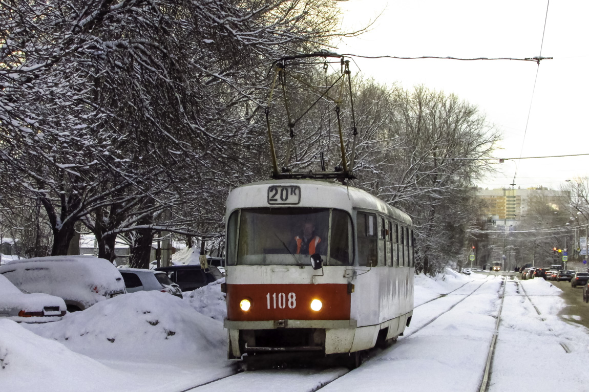 Самара, Tatra T3SU (двухдверная) № 1108