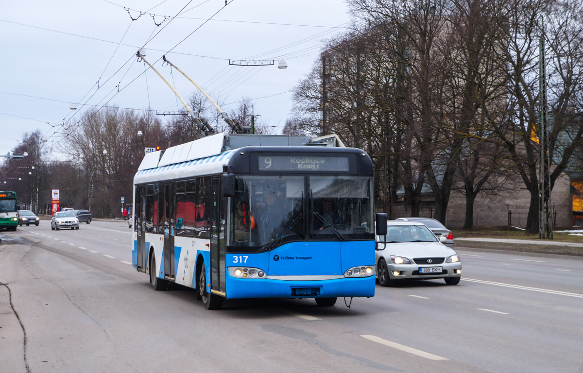 Tallinn, Solaris Trollino II 12 Ganz č. 317 Tallinn, Solaris Trollino II 12 Ganz č. 317