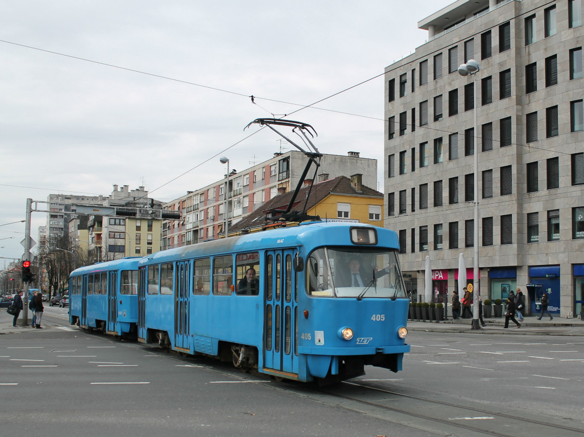Загреб, Tatra T4YU № 405