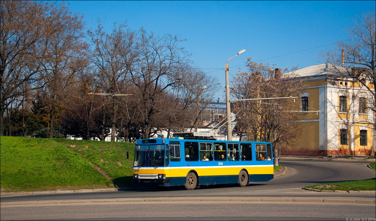 Одесса, ЮМЗ Т1Р (Т2П) № 2036