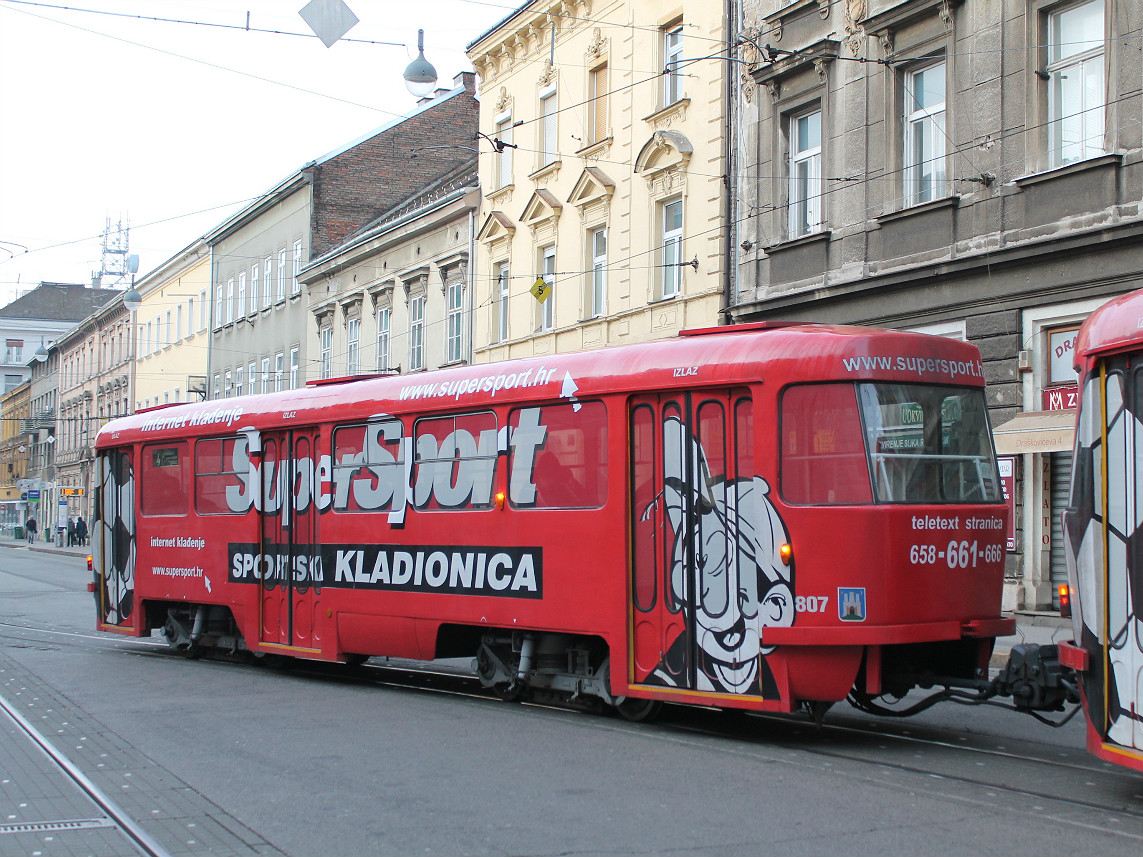 Загреб, Tatra B4YU № 807