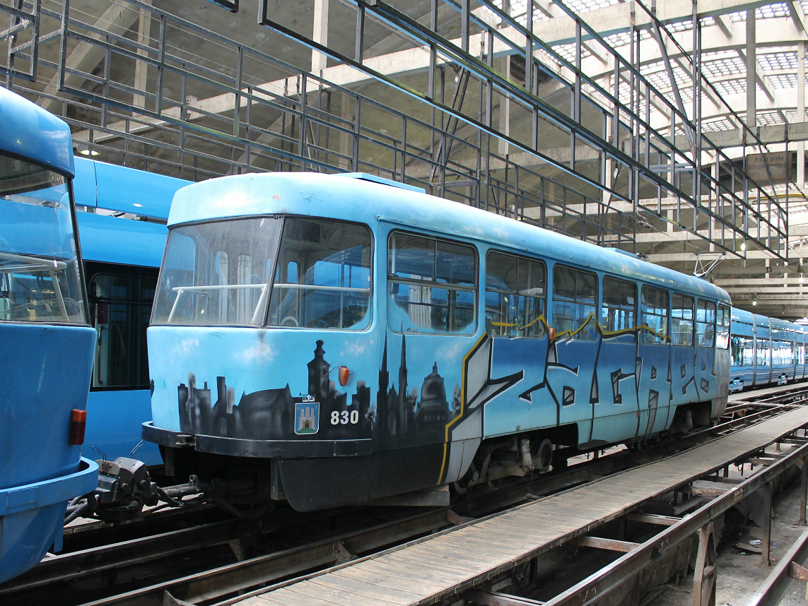 Zagreb, Tatra B4YU Nr. 830