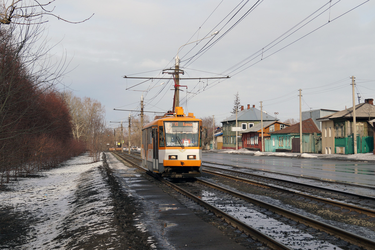 Барнаул, Tatra T3SU КВР Барнаул № 3021