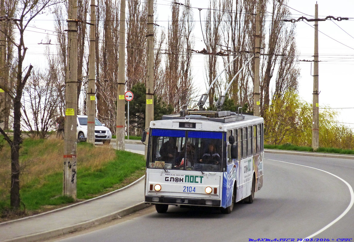 Крымский троллейбус, Škoda 14Tr89/6 № 2104