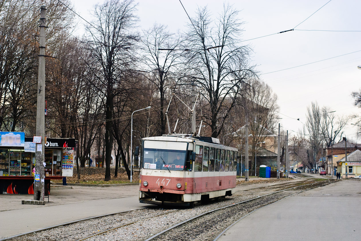 Запорожье, Tatra T6B5SU № 447