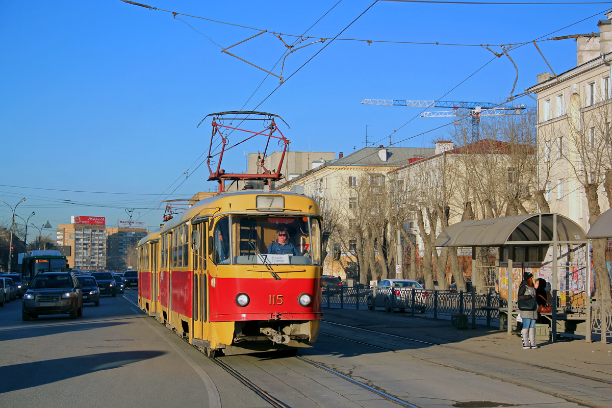 Екатеринбург, Tatra T3SU (двухдверная) № 115