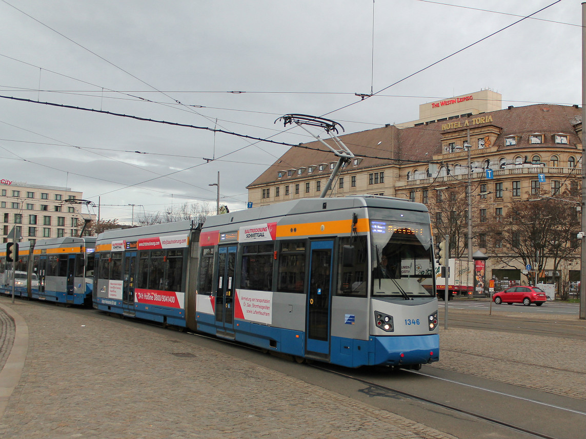 Лейпциг, HeiterBlick NGTW6L № 1346 Лейпциг, HeiterBlick NGTW6L № 1346