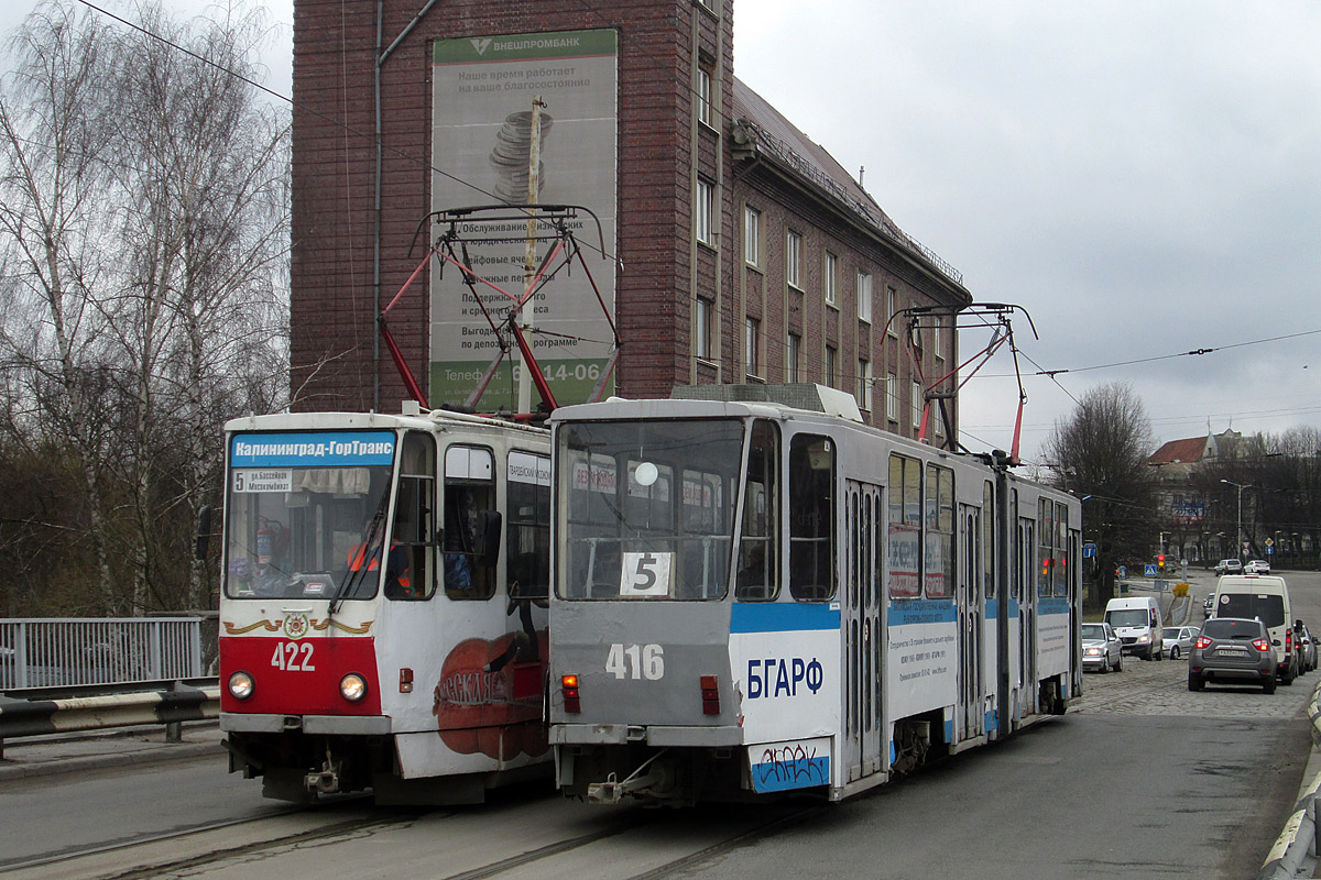 Калининград, Tatra KT4SU № 422; Калининград, Tatra KT4SU № 416