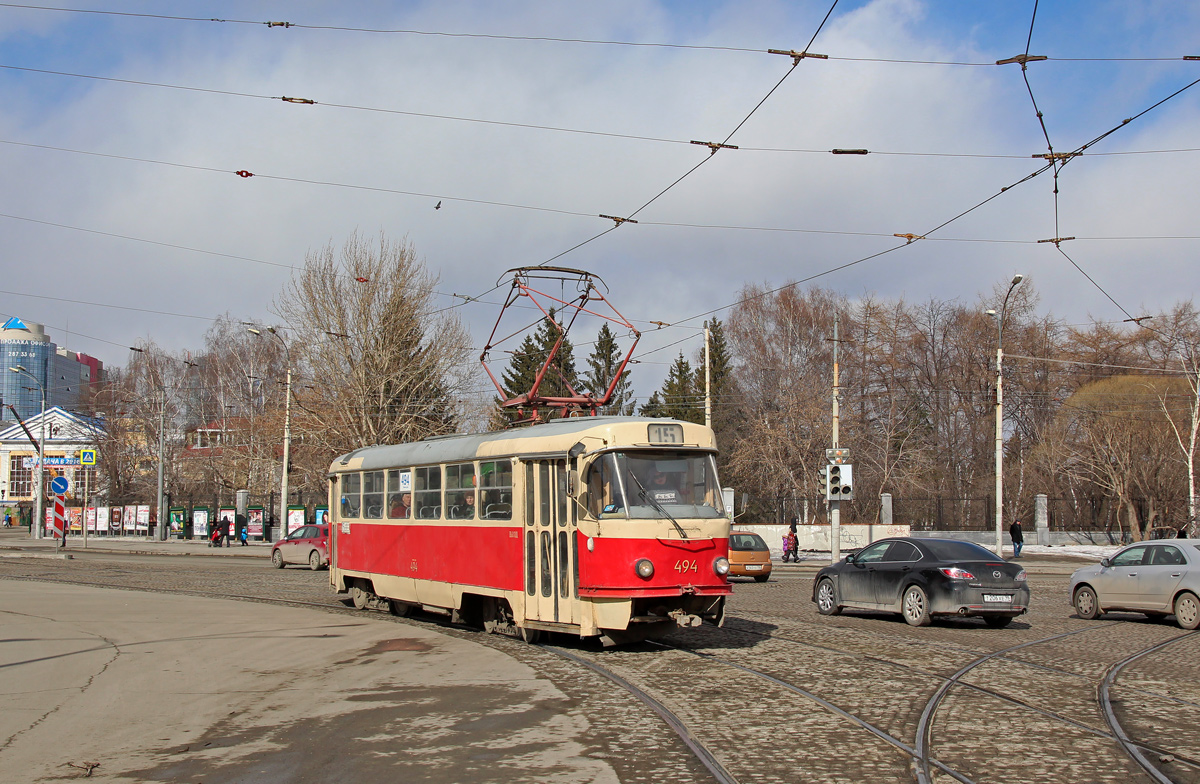 Jekaterinburg, Tatra T3SU (2-door) Nr. 494