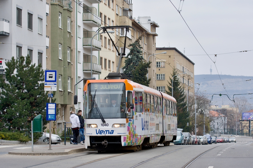 Брно, Tatra K2R.03-P № 1040