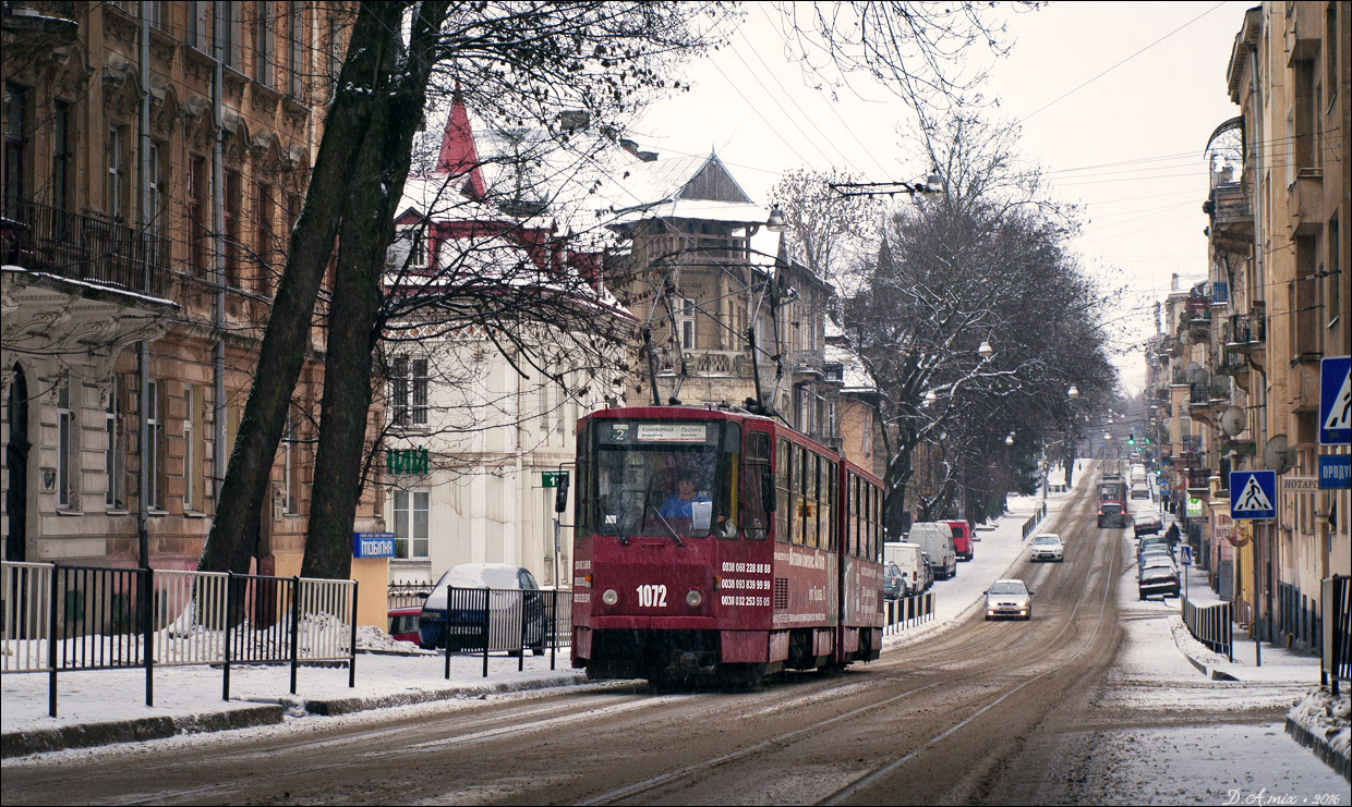 Львов, Tatra KT4SU № 1072