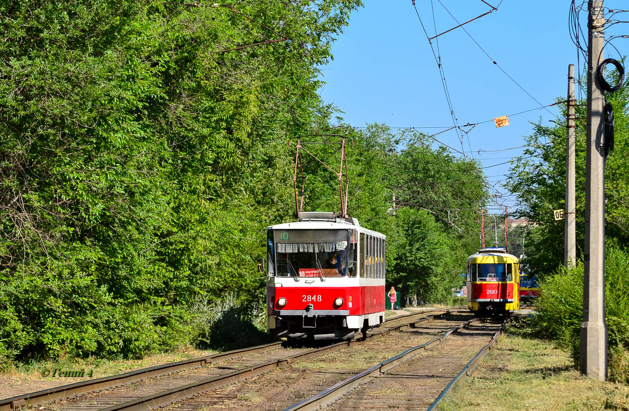 Volgograd, Tatra T6B5SU # 2848 Volgograd, Tatra T6B5SU # 2848