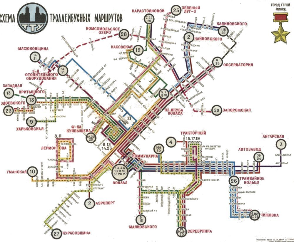 Минск — Общегородские схемы